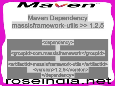 Maven dependency of massisframework-utils version 1.2.5