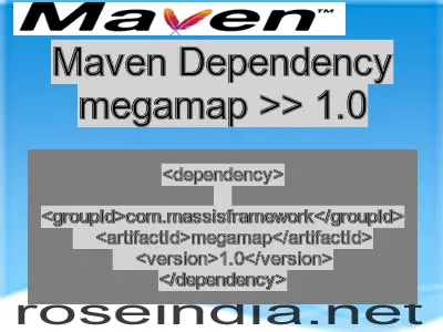 Maven dependency of megamap version 1.0