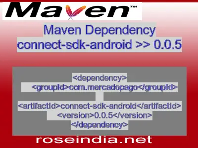 Maven dependency of connect-sdk-android version 0.0.5