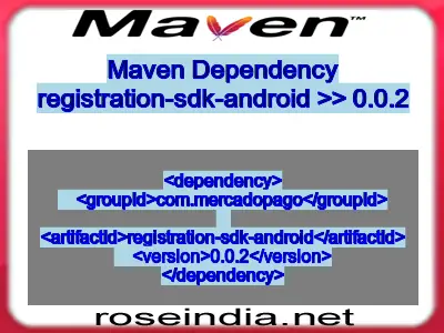 Maven dependency of registration-sdk-android version 0.0.2