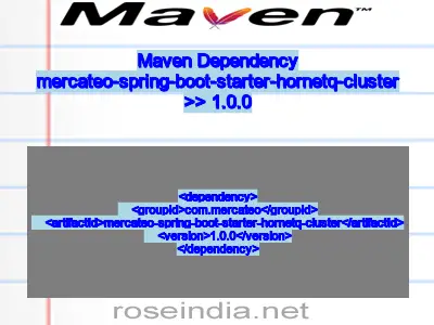 Maven dependency of mercateo-spring-boot-starter-hornetq-cluster version 1.0.0