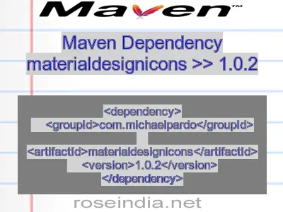 Maven dependency of materialdesignicons version 1.0.2