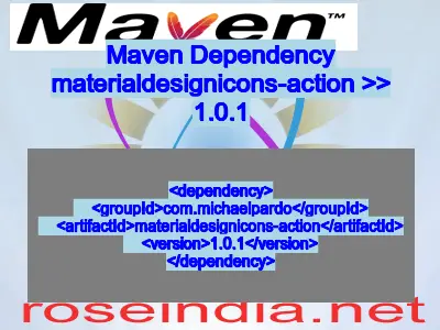 Maven dependency of materialdesignicons-action version 1.0.1