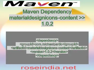 Maven dependency of materialdesignicons-content version 1.0.2