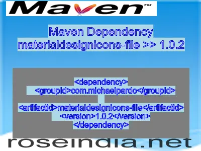 Maven dependency of materialdesignicons-file version 1.0.2