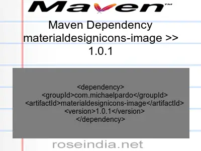 Maven dependency of materialdesignicons-image version 1.0.1