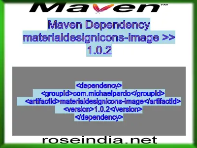 Maven dependency of materialdesignicons-image version 1.0.2