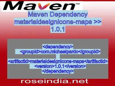 Maven dependency of materialdesignicons-maps version 1.0.1