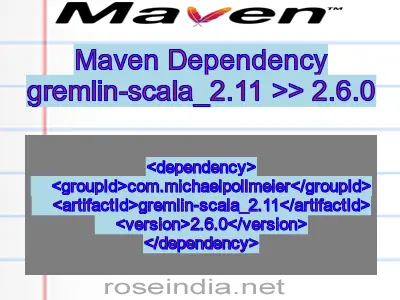 Maven dependency of gremlin-scala_2.11 version 2.6.0