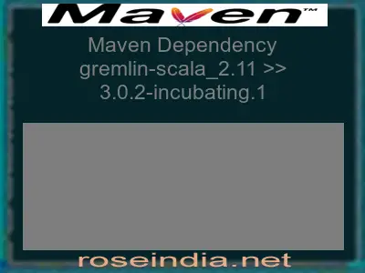 Maven dependency of gremlin-scala_2.11 version 3.0.2-incubating.1