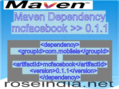 Maven dependency of mcfacebook version 0.1.1