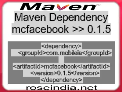 Maven dependency of mcfacebook version 0.1.5