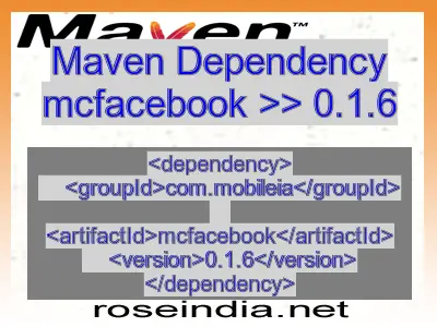 Maven dependency of mcfacebook version 0.1.6