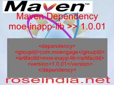 Maven dependency of moe-inapp-lib version 1.0.01