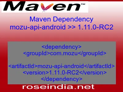 Maven dependency of mozu-api-android version 1.11.0-RC2