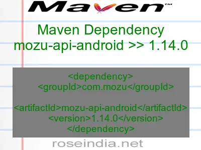 Maven dependency of mozu-api-android version 1.14.0