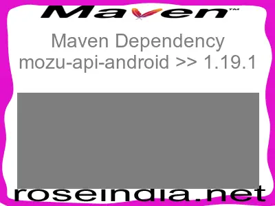 Maven dependency of mozu-api-android version 1.19.1