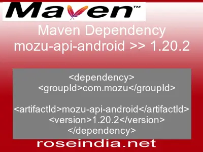 Maven dependency of mozu-api-android version 1.20.2