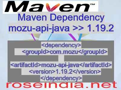 Maven dependency of mozu-api-java version 1.19.2