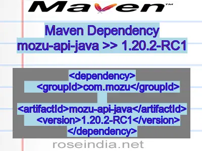 Maven dependency of mozu-api-java version 1.20.2-RC1