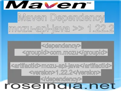 Maven dependency of mozu-api-java version 1.22.2