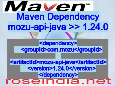 Maven dependency of mozu-api-java version 1.24.0