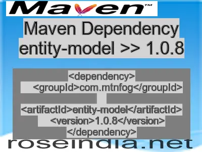 Maven dependency of entity-model version 1.0.8