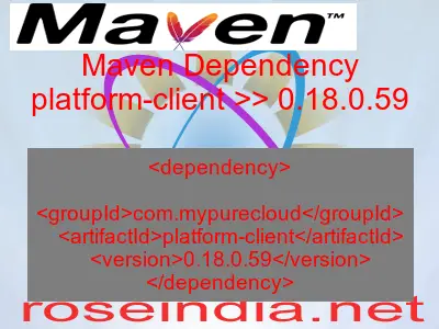 Maven dependency of platform-client version 0.18.0.59