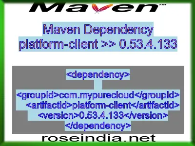 Maven dependency of platform-client version 0.53.4.133