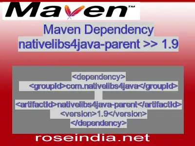 Maven dependency of nativelibs4java-parent version 1.9