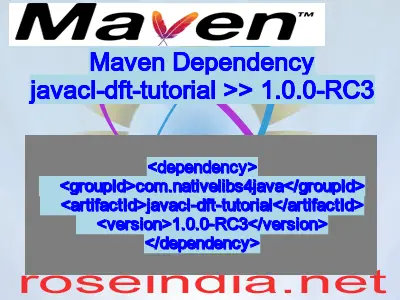 Maven dependency of javacl-dft-tutorial version 1.0.0-RC3