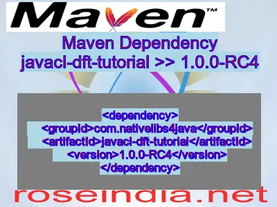 Maven dependency of javacl-dft-tutorial version 1.0.0-RC4