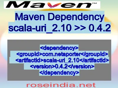 Maven dependency of scala-uri_2.10 version 0.4.2