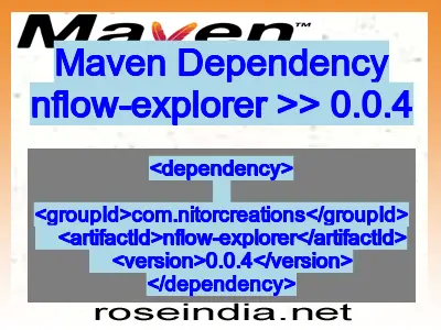 Maven dependency of nflow-explorer version 0.0.4