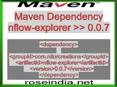 Maven dependency of nflow-explorer version 0.0.7