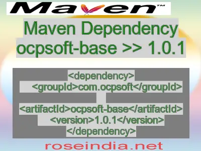 Maven dependency of ocpsoft-base version 1.0.1