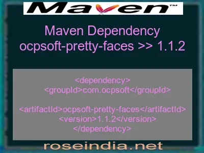 Maven dependency of ocpsoft-pretty-faces version 1.1.2