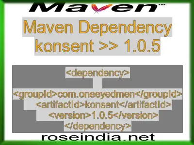 Maven dependency of konsent version 1.0.5