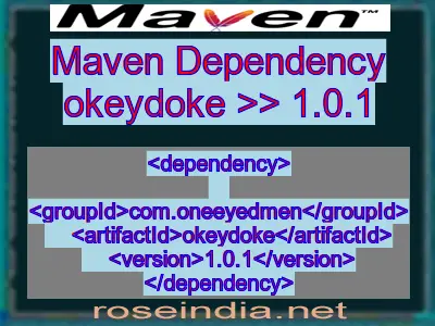 Maven dependency of okeydoke version 1.0.1