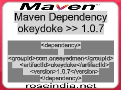 Maven dependency of okeydoke version 1.0.7