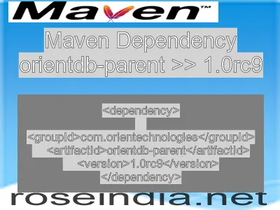 Maven dependency of orientdb-parent version 1.0rc9