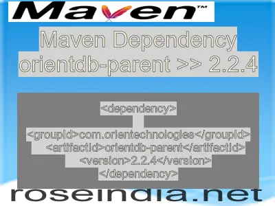 Maven dependency of orientdb-parent version 2.2.4