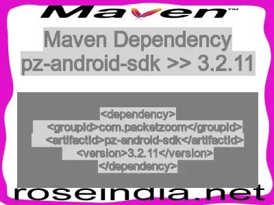 Maven dependency of pz-android-sdk version 3.2.11