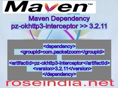 Maven dependency of pz-okhttp3-interceptor version 3.2.11