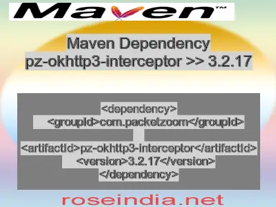 Maven dependency of pz-okhttp3-interceptor version 3.2.17