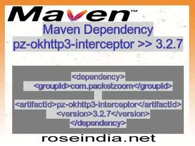 Maven dependency of pz-okhttp3-interceptor version 3.2.7