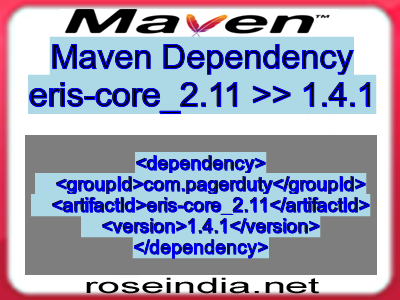 Maven dependency of eris-core_2.11 version 1.4.1