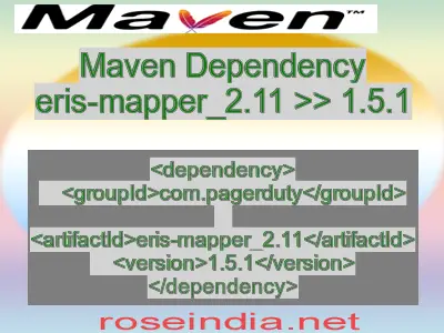 Maven dependency of eris-mapper_2.11 version 1.5.1