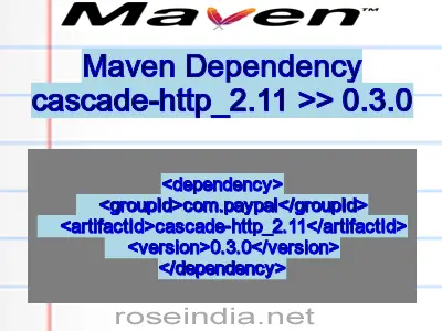 Maven dependency of cascade-http_2.11 version 0.3.0