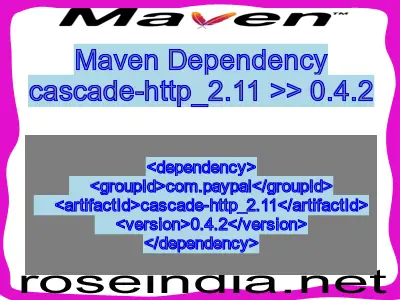 Maven dependency of cascade-http_2.11 version 0.4.2